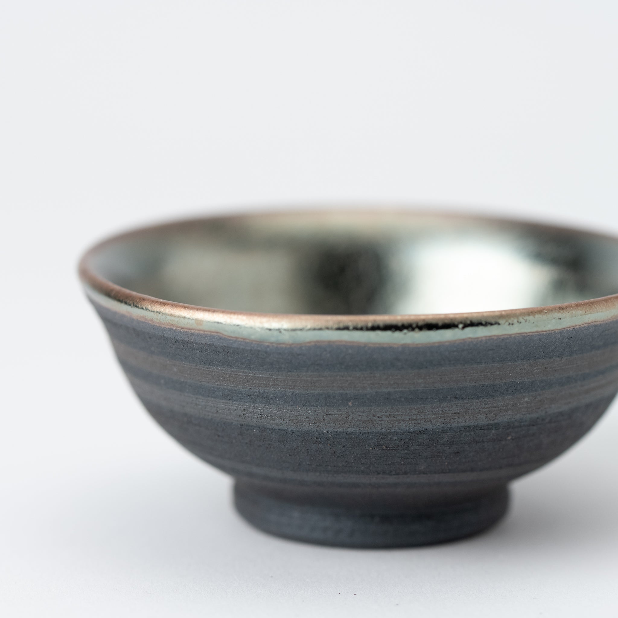 Naginowa Shigaraki Ware Water Mirror Recieving Cup for Sake