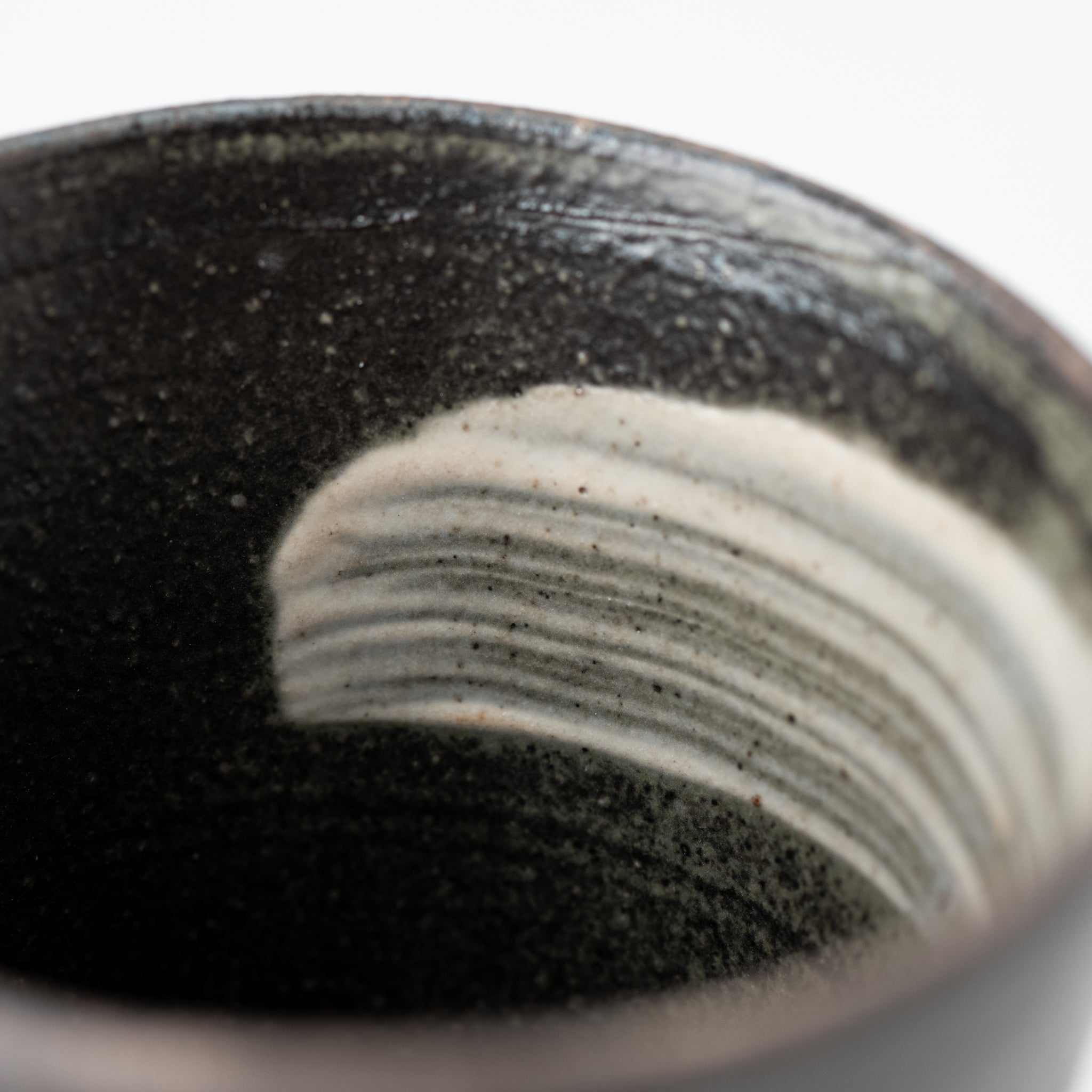 Naginowa Shigaraki Ware Black Shore Long Cup