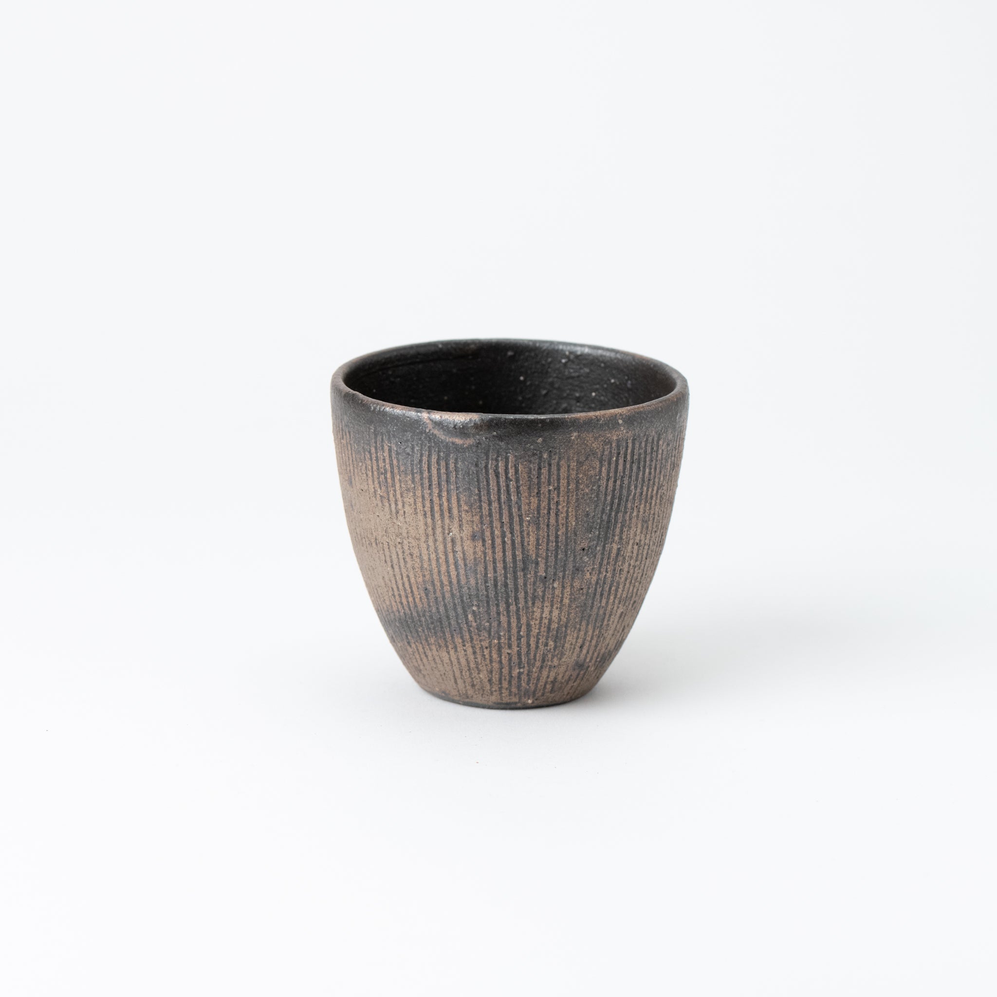 Naginowa Shigaraki Ware Iron Rust Yunomi Cup