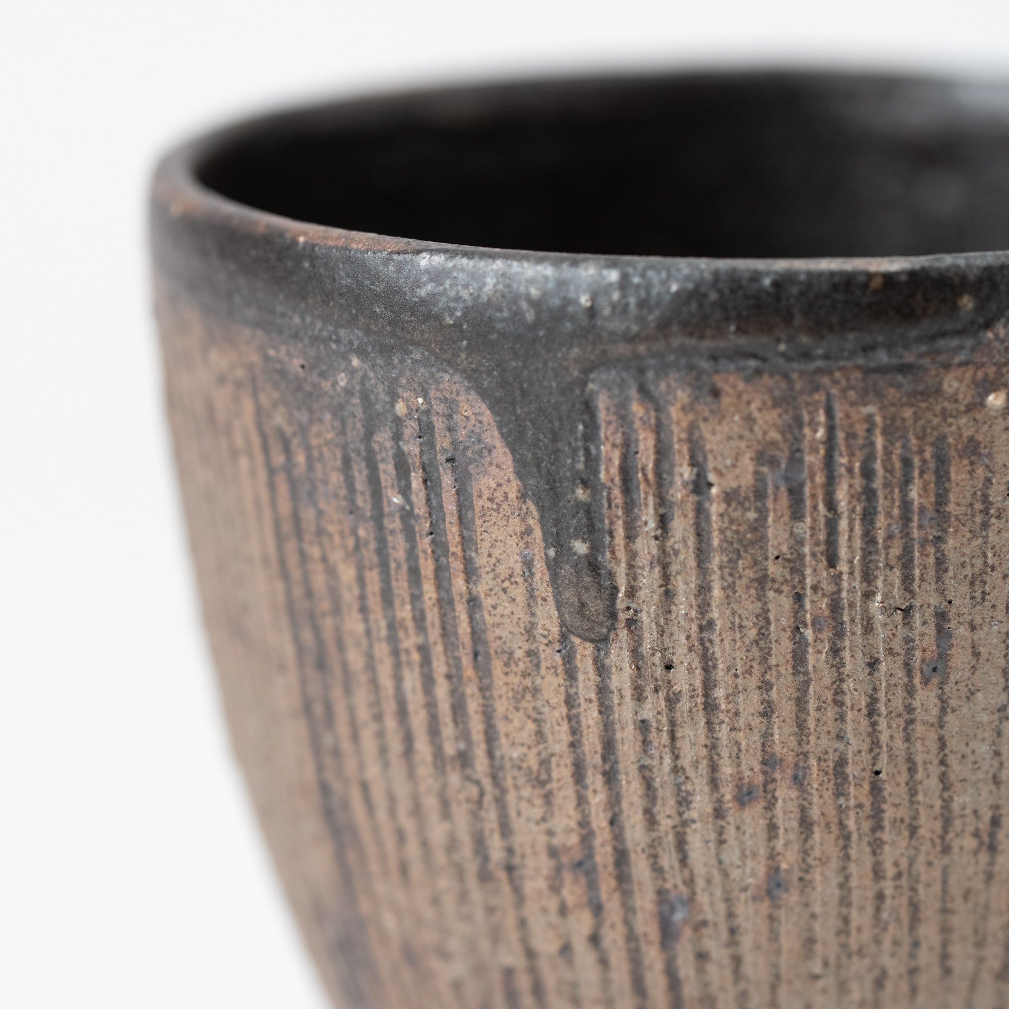 Naginowa Shigaraki Ware Iron Rust Yunomi Cup