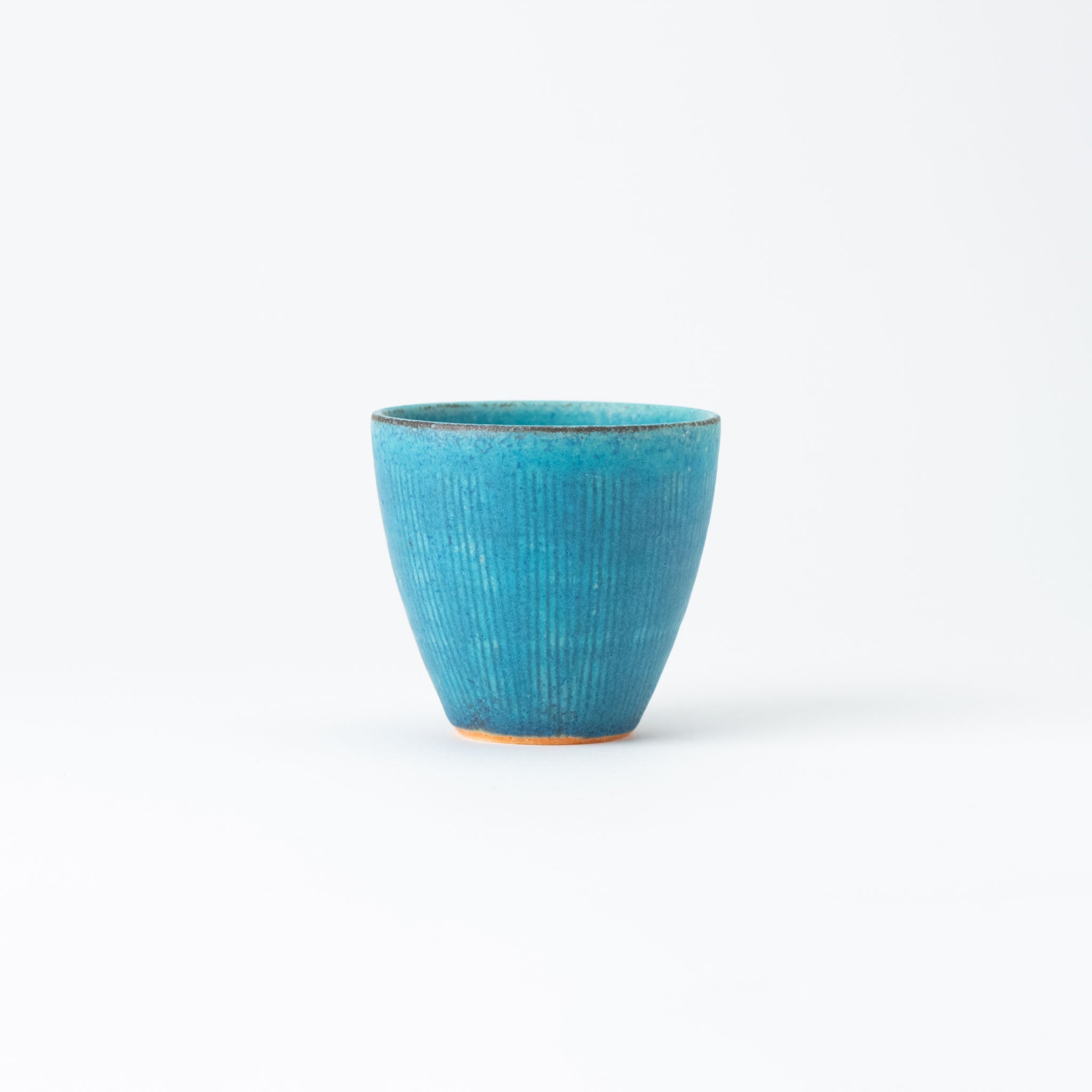 Naginowa Shigaraki Ware Blue Glaze Yunomi Cup