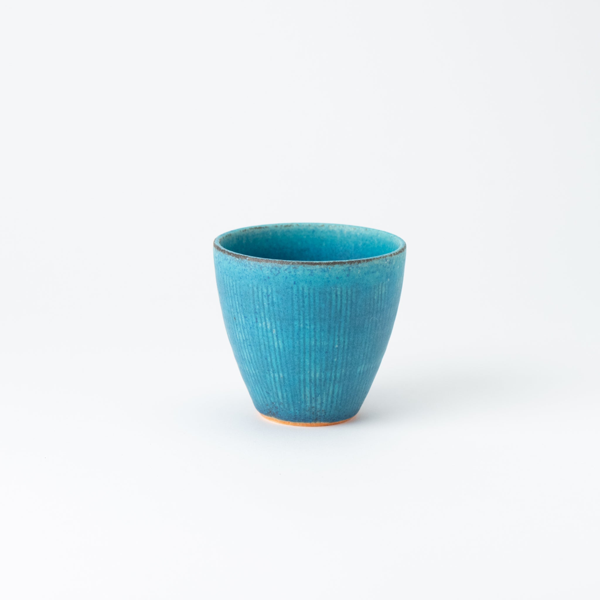 Naginowa Shigaraki Ware Blue Glaze Yunomi Cup