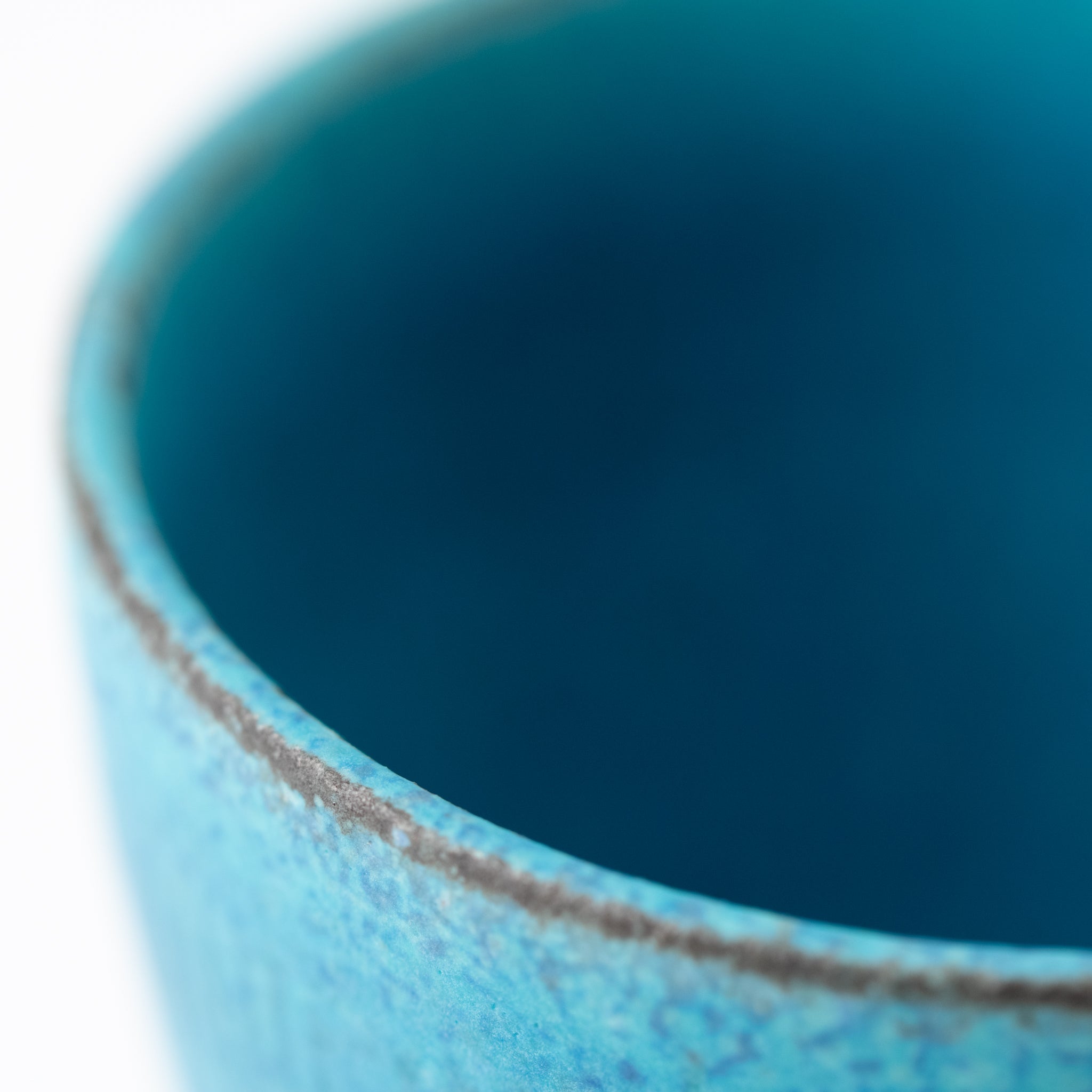 Naginowa Shigaraki Ware Blue Glaze Yunomi Cup