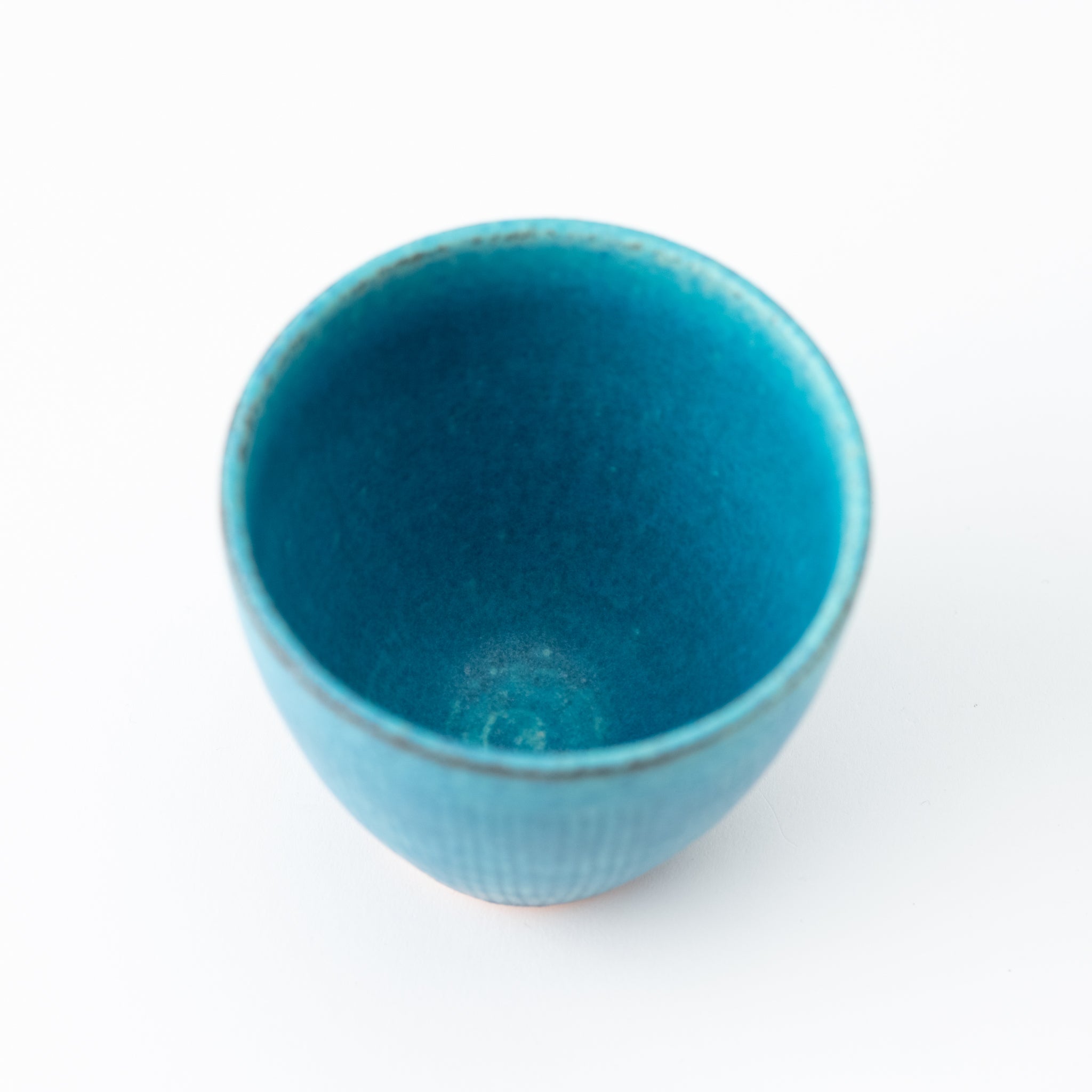 Naginowa Shigaraki Ware Blue Glaze Yunomi Cup