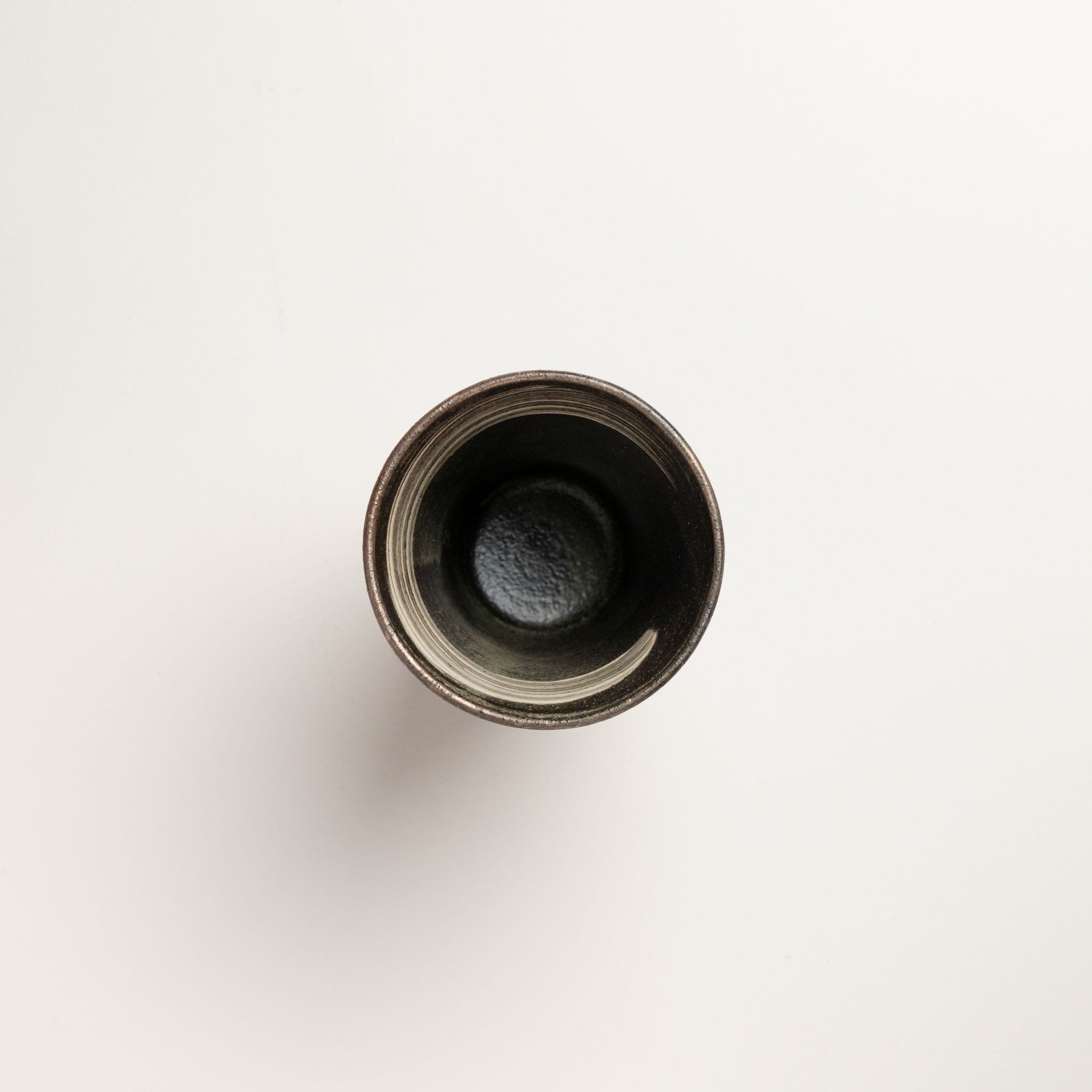 Naginowa Shigaraki Ware Black Shore Long Cup