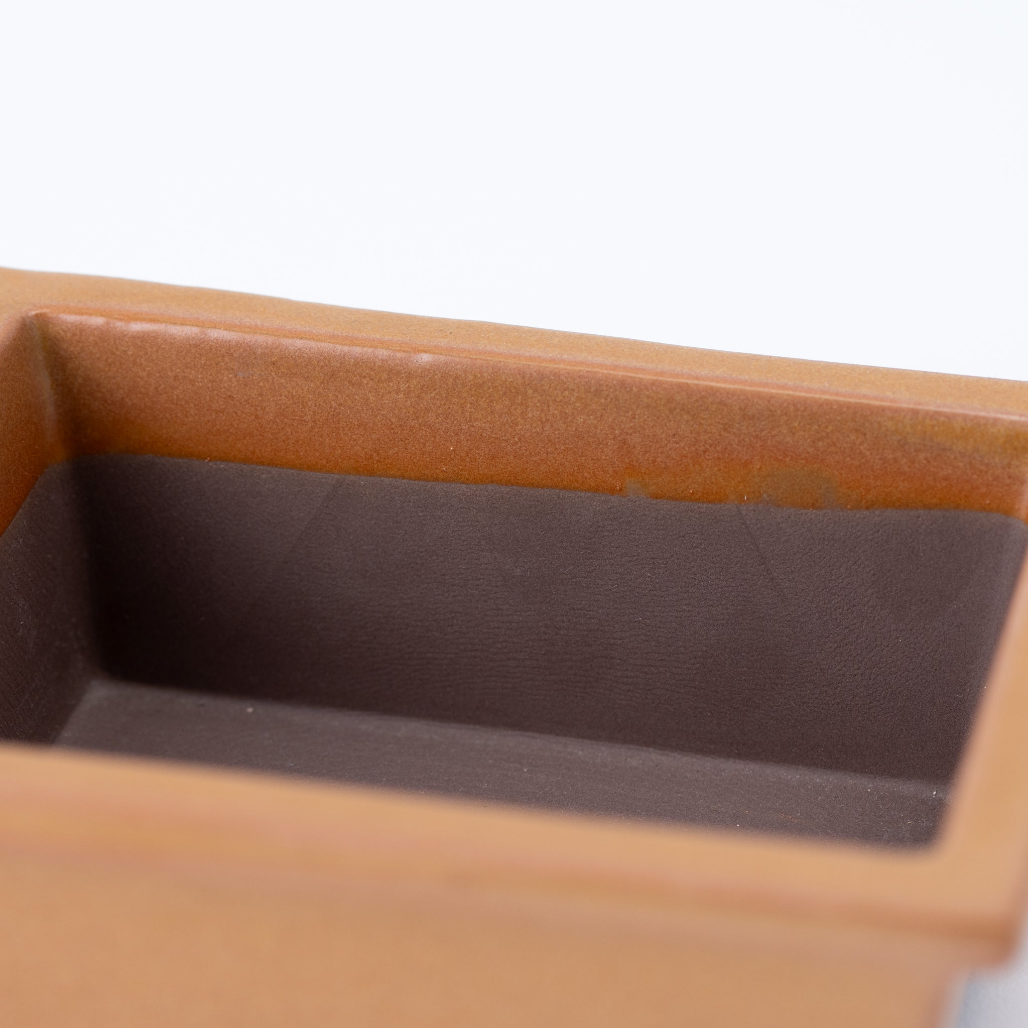 Naginowa Yellow longhorn BANKO Ware Japanese Bonsai Pot 5.3in.