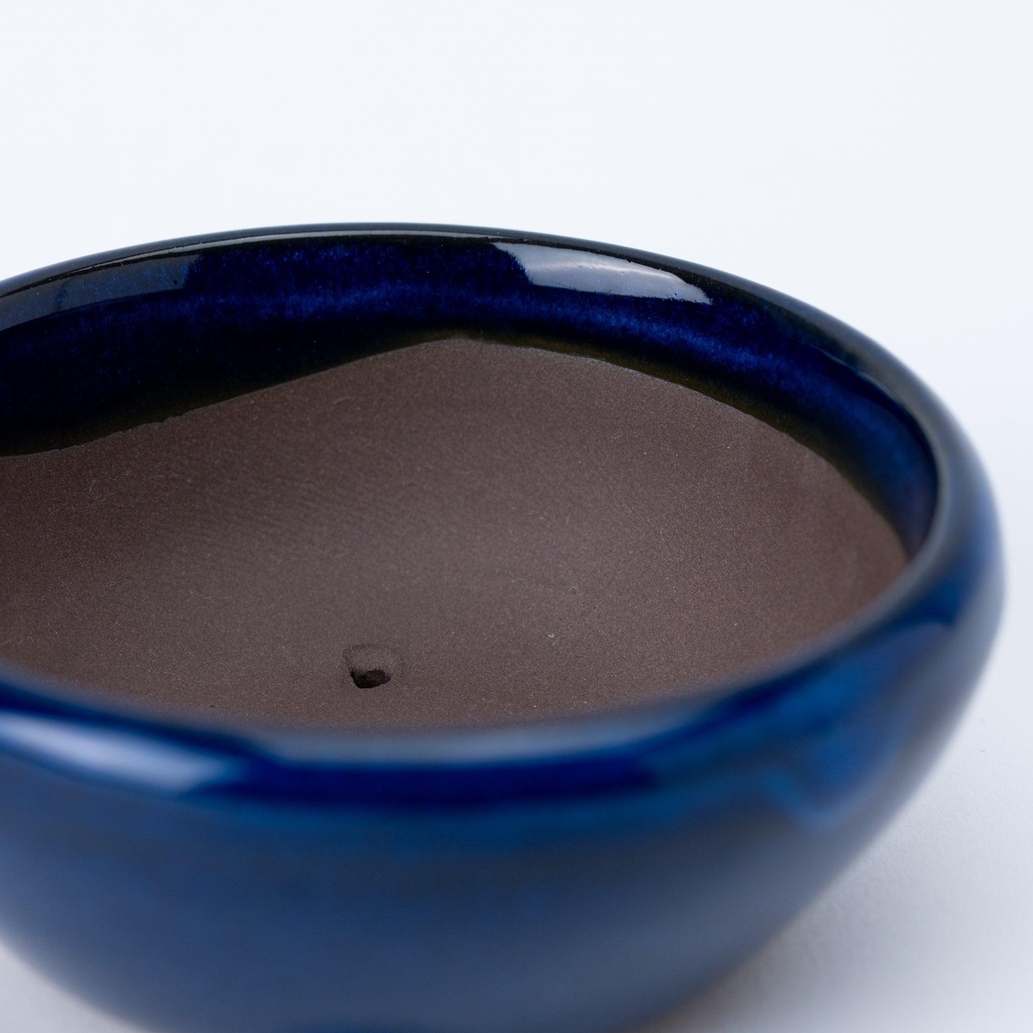 Naginowa Namako Navy BANKO Ware Japanese Bonsai Pot Set of 3