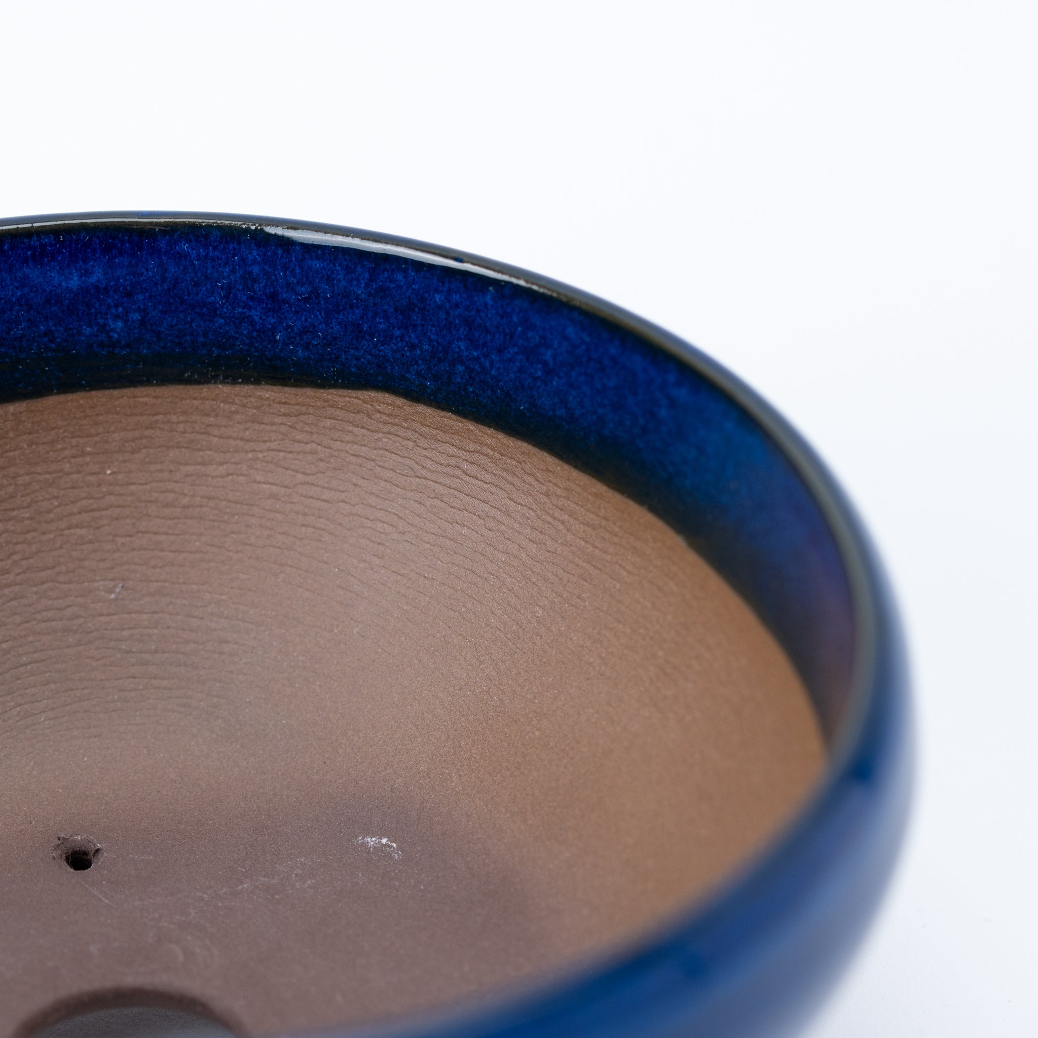 Naginowa Namako Navy BANKO Ware Japanese Bonsai Pot Set of 3