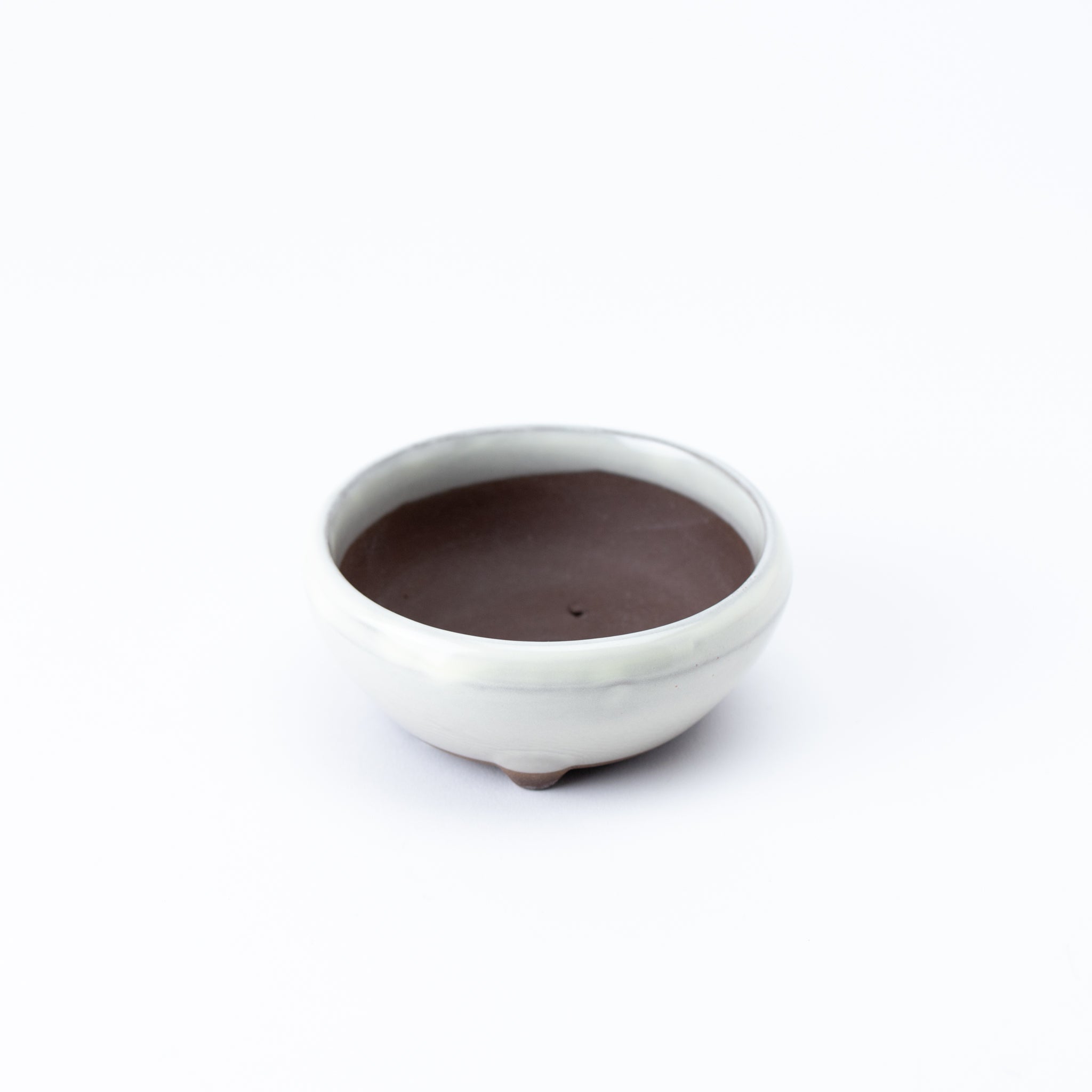 Naginowa Cream BANKO Ware Japanese Bonsai Pot Set of 3