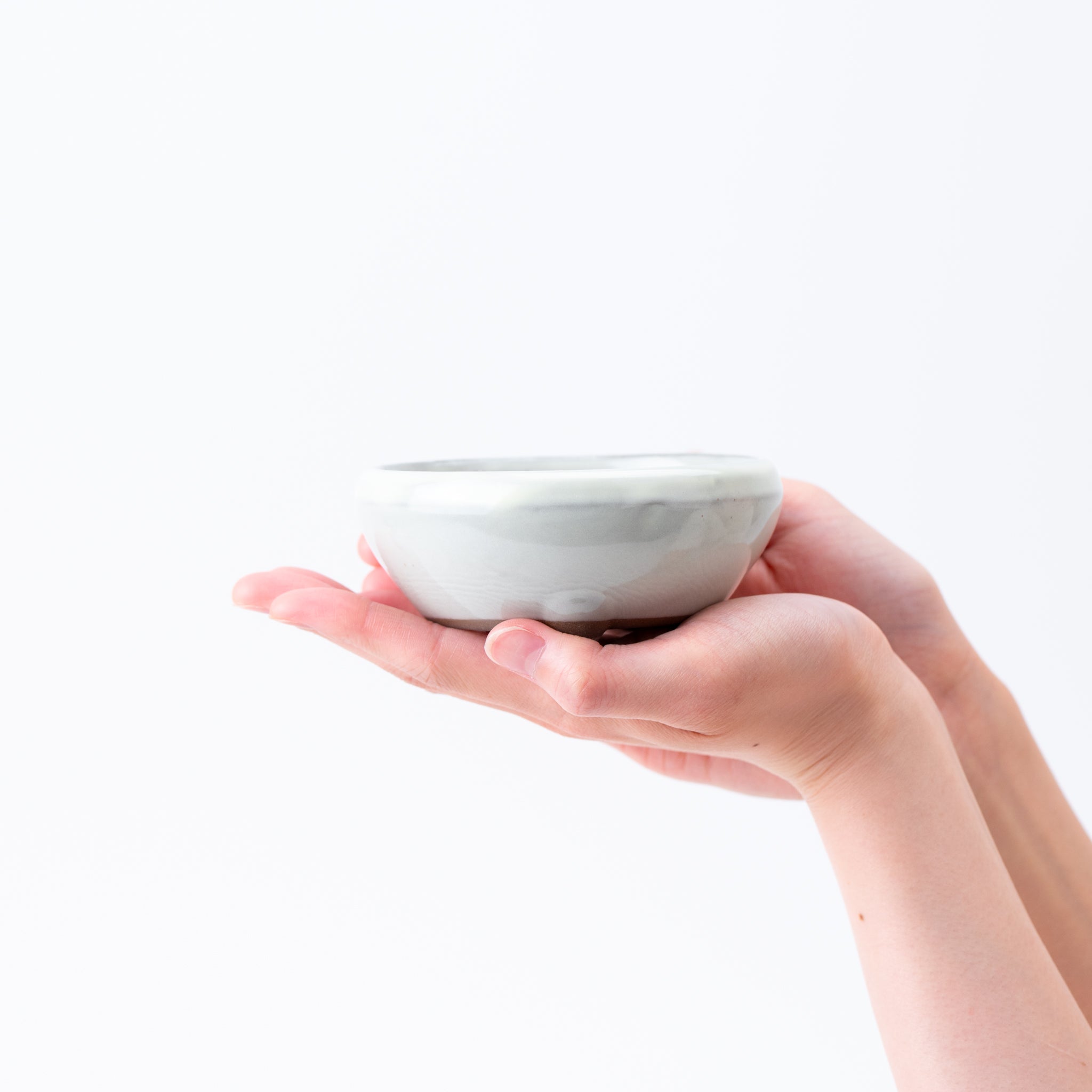 Naginowa Cream BANKO Ware Japanese Bonsai Pot Set of 3