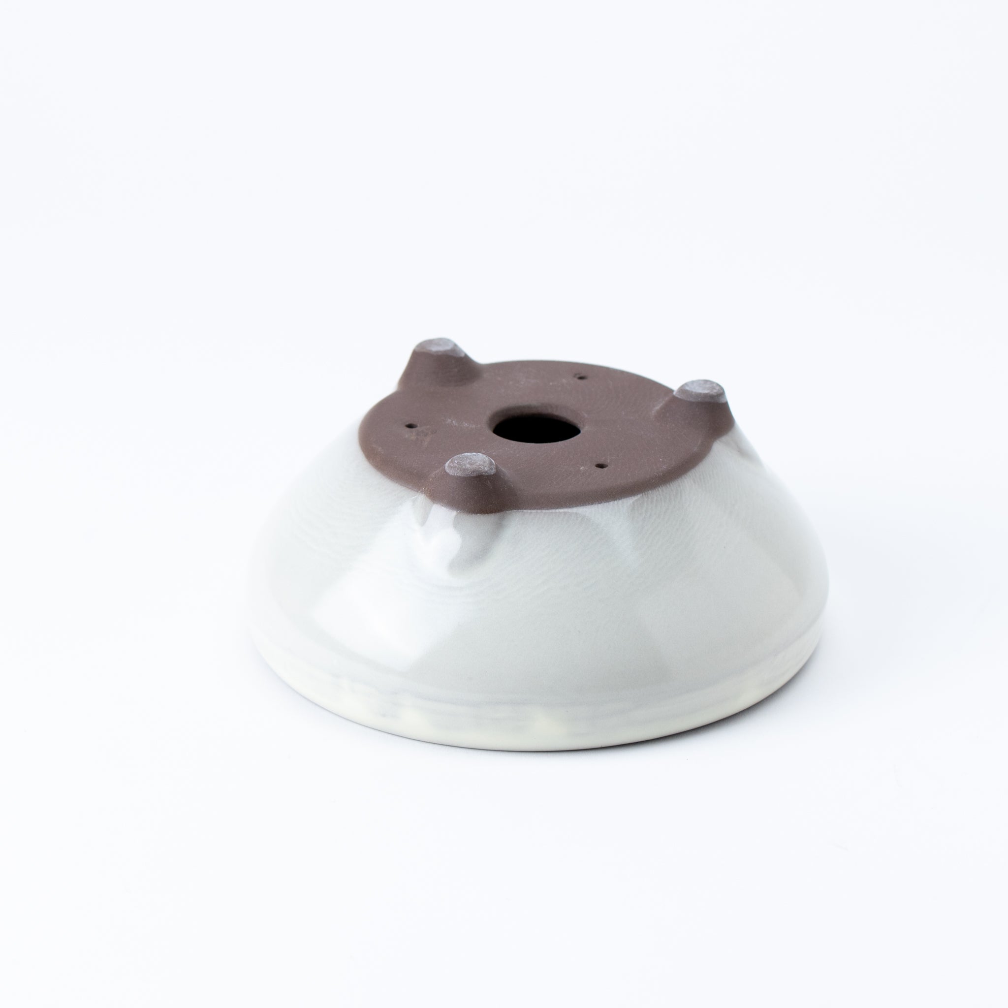 Naginowa Cream BANKO Ware Japanese Bonsai Pot Set of 3