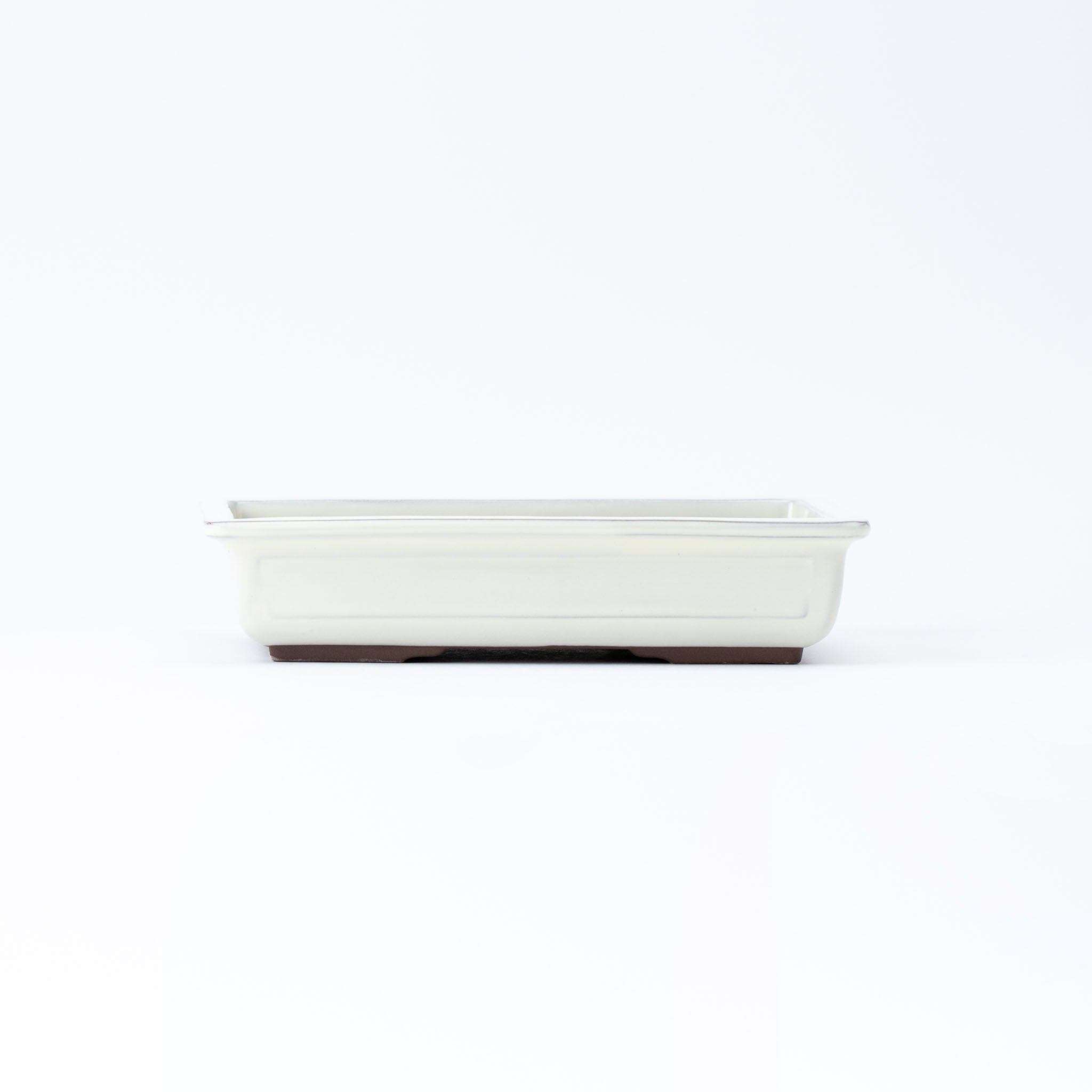 Naginowa Cream longhorn BANKO Ware Japanese Bonsai Pot Set of 3 (Size 8, 9, and 10)