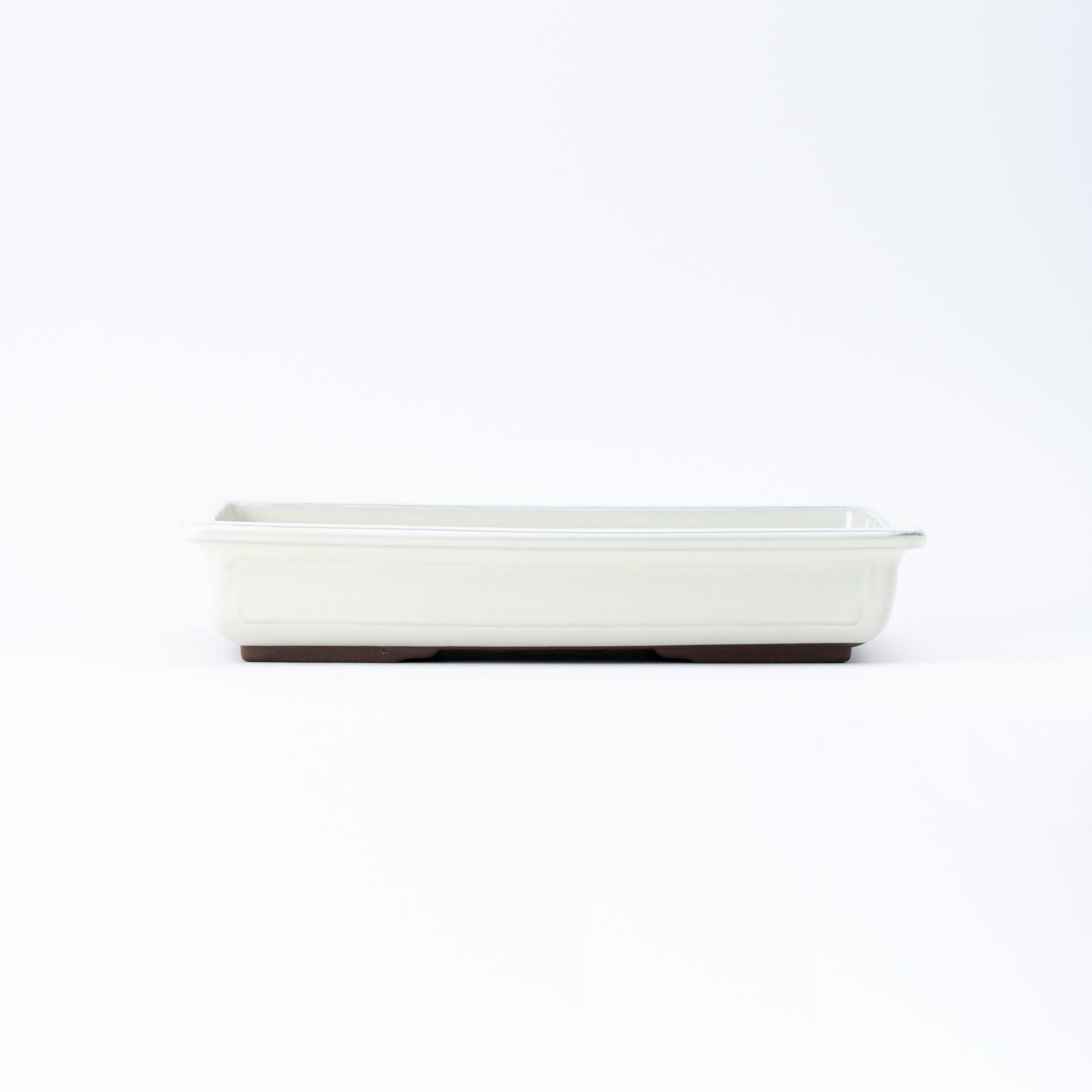 Naginowa Cream longhorn BANKO Ware Japanese Bonsai Pot Set of 3 (Size 8, 9, and 10)