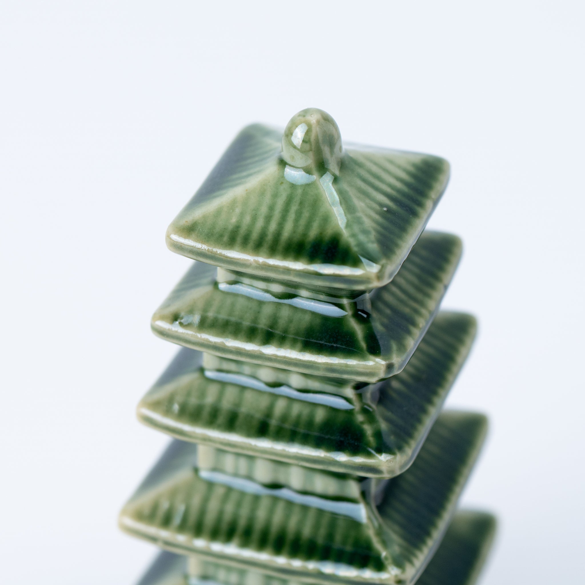 Bonsai Ornament - Green Five-storied Pagoda
