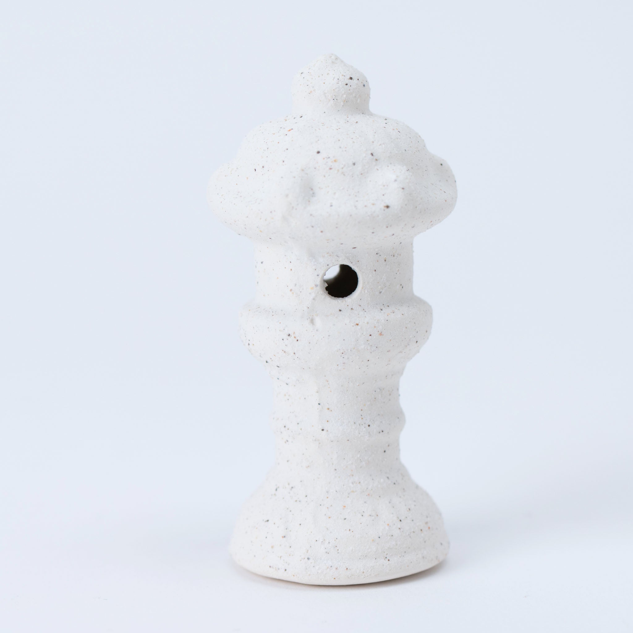 Bonsai Ornament - White Snow Japanese Lantern