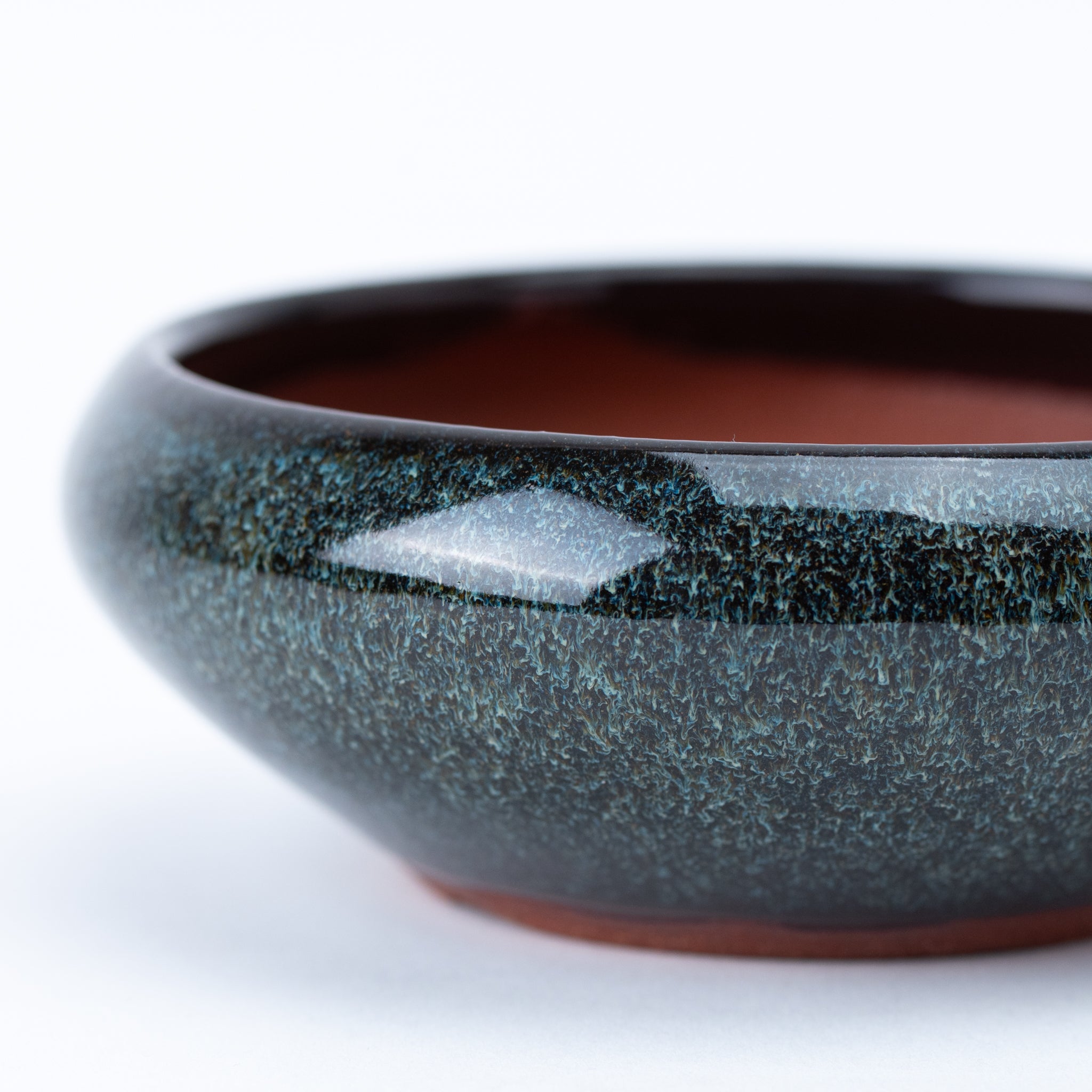 Eimei Tokoname Ware Bigger Round Iron Japanese Bonsai Pot