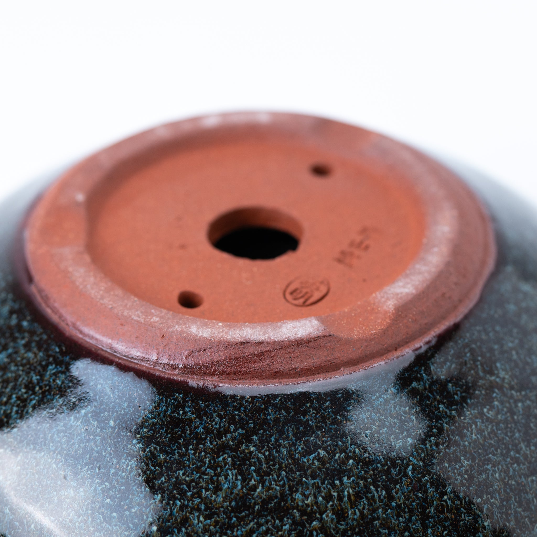 Eimei Tokoname Ware Bigger Round Iron Japanese Bonsai Pot