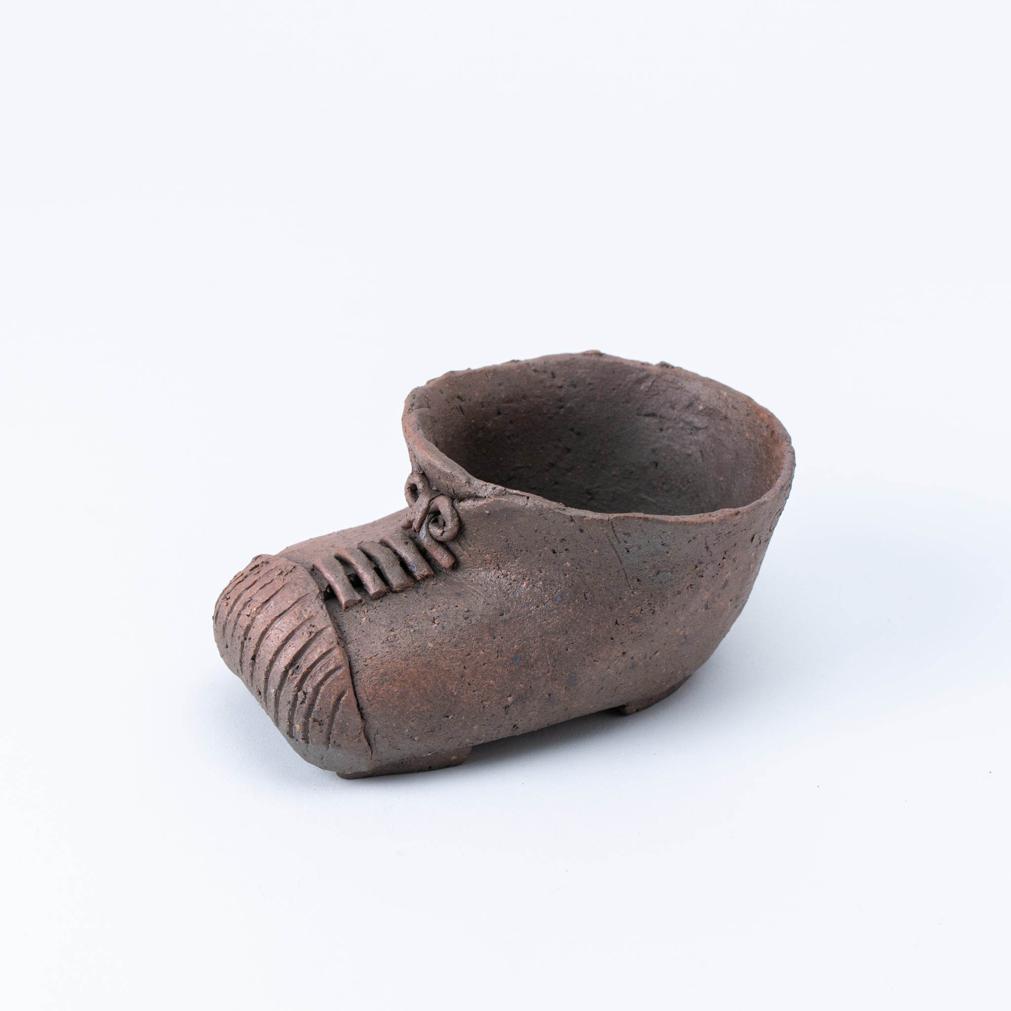 Mitsue Tokoname Ware Shoe Shape Japanese Bonsai Pot