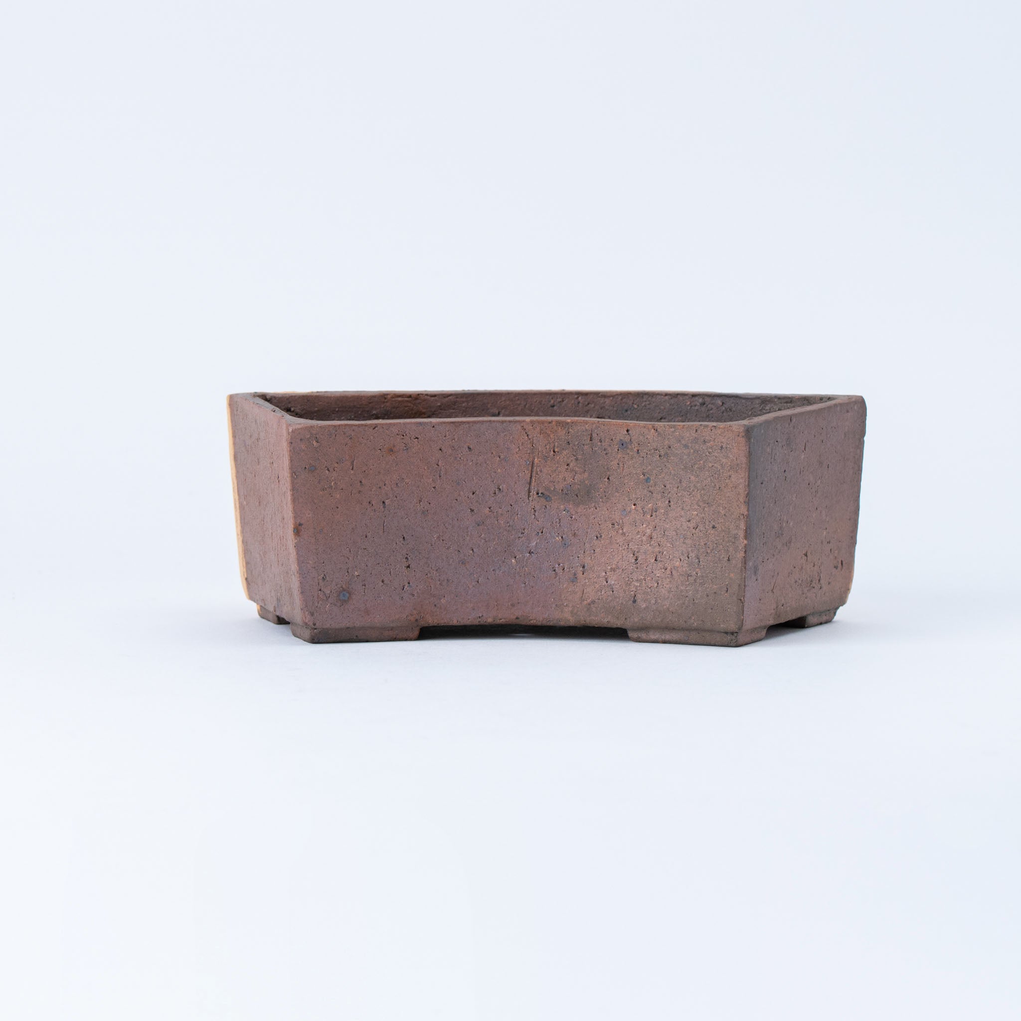 Mitsue Tokoname Ware Flat Fan Japanese Bonsai Pot