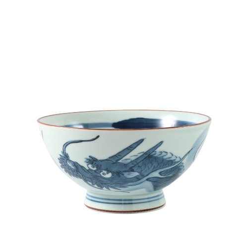 Dragon Traditional Japanese Style Rice Bowl Set Ceramics