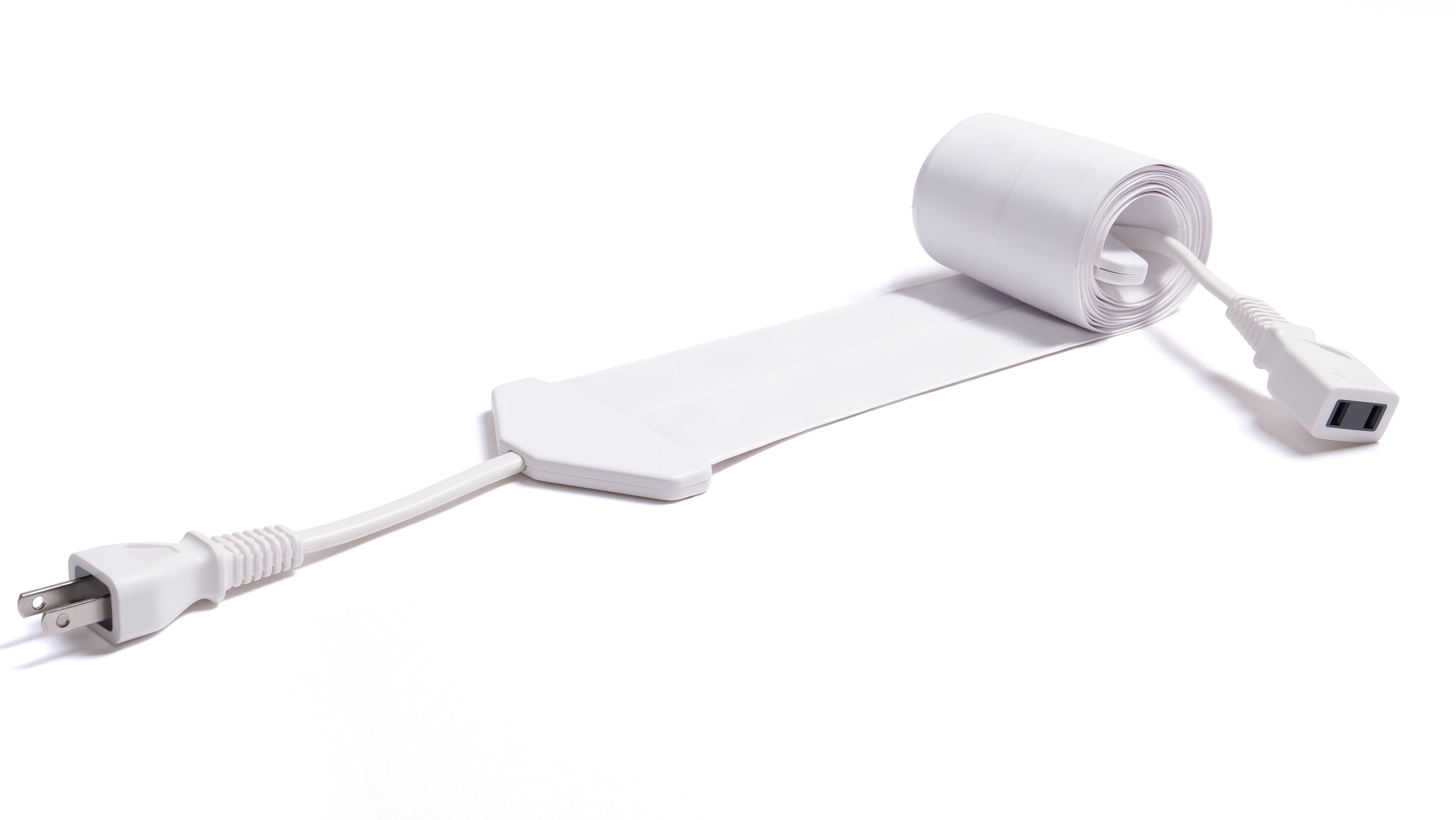 Koumeican the thinnest extension power cord in the world【White】